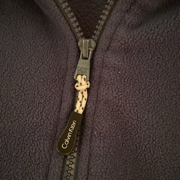 Navy blue Calvin Klein zip up fleece - Picture 5 of 5